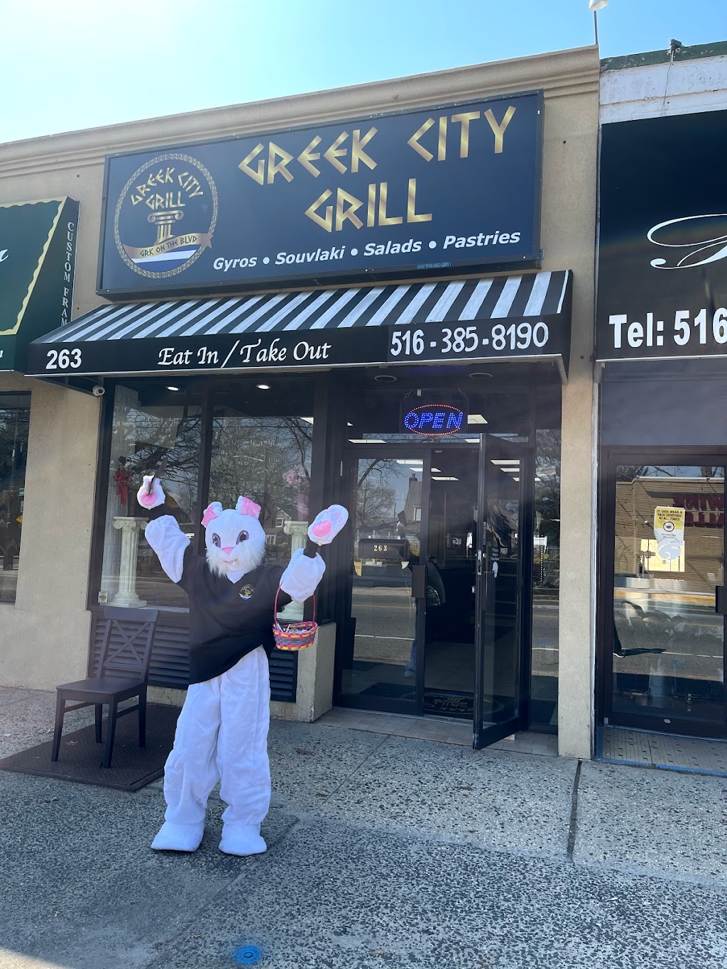 Greek City Grill | restaurant | 263 Nassau Blvd S, Garden City South, NY 11530, USA | 5163858190 OR +1 516-385-8190