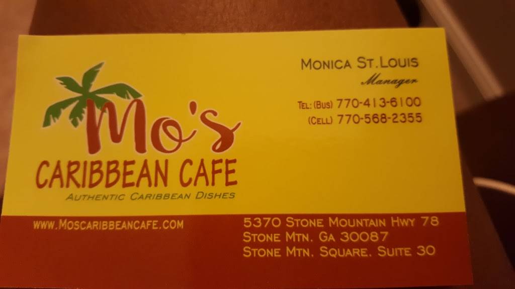 Mos Caribbean Cafe | restaurant | 5370 Stone Mountain Hwy #30, Stone Mountain, GA 30087, USA | 7704136100 OR +1 770-413-6100