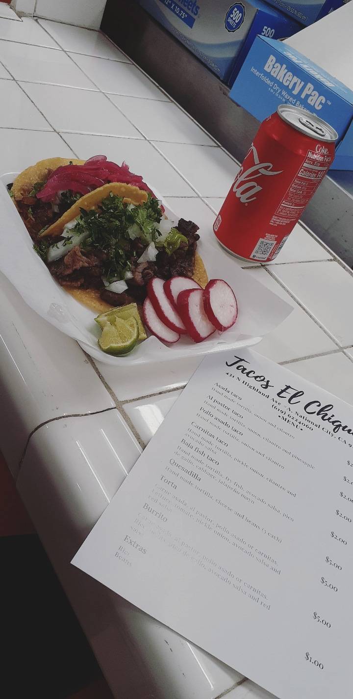 Tacos El Chiquilin | restaurant | 1685 S 43rd St, San Diego, CA 92113, USA | 6196224060 OR +1 619-622-4060