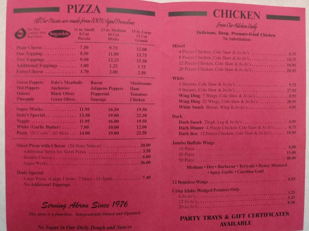 Italos Pizza | restaurant | 1912 Brown St, Akron, OH 44301, USA | 3307245524 OR +1 330-724-5524