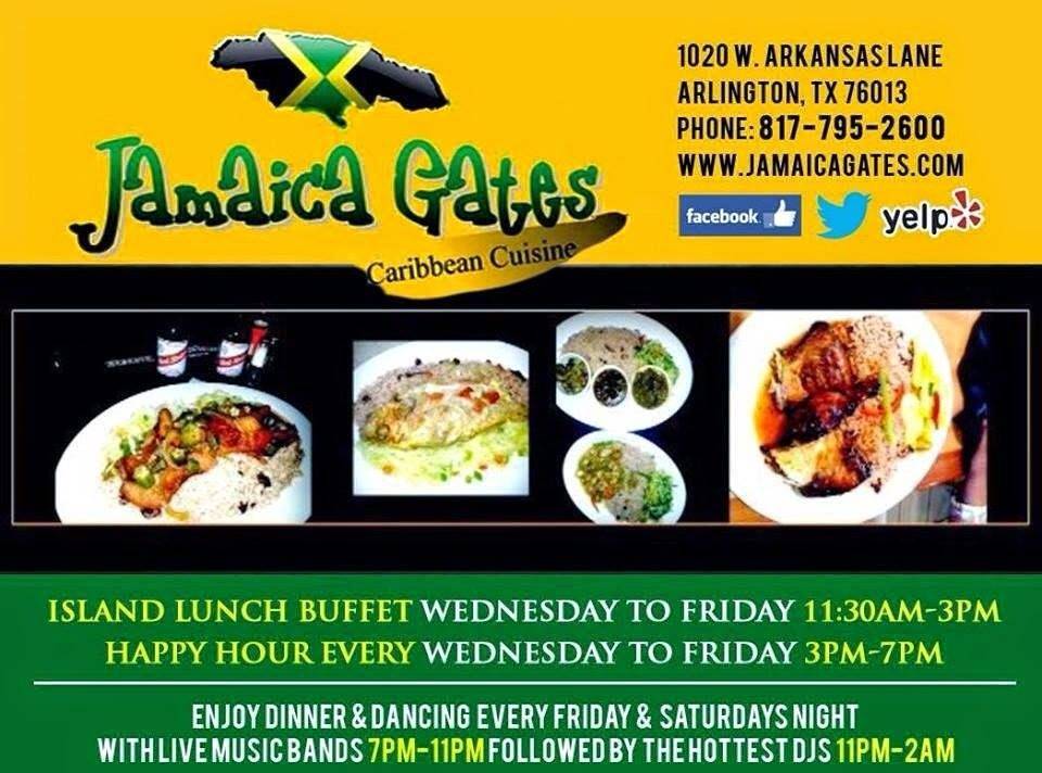 Jamaica Gates | restaurant | 1020 W Arkansas Ln, Arlington, TX 76013, USA | 8177952600 OR +1 817-795-2600