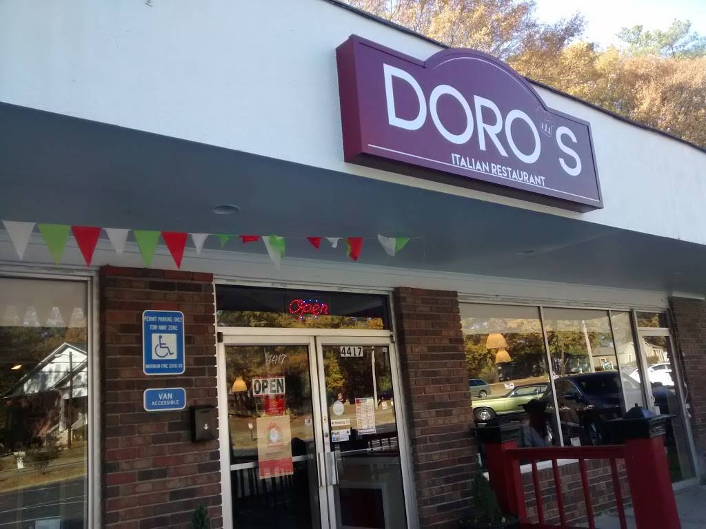 Doros Italian Restaurant | restaurant | 4417 S Main St, Acworth, GA 30101, USA | 6789032607 OR +1 678-903-2607