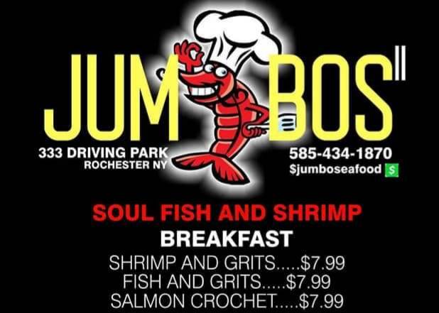 Jumbos 2 Seafood & Sides | restaurant | 333 Driving Park Ave, Rochester, NY 14613, USA | 5854341870 OR +1 585-434-1870