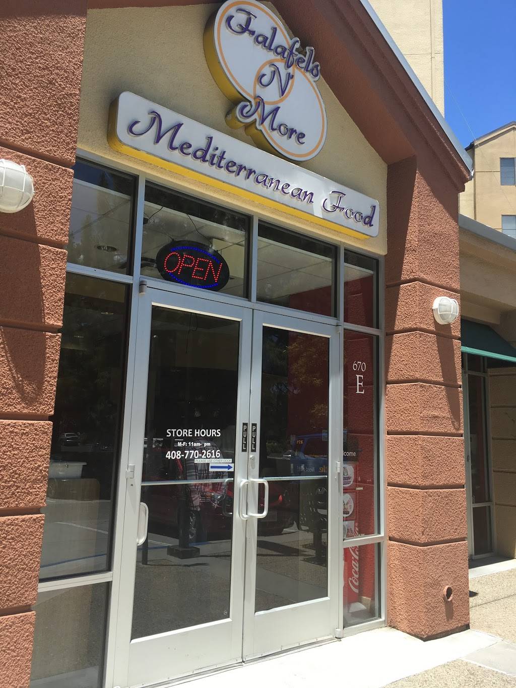 Falafels N More | restaurant | 670 River Oaks Pkwy, San Jose, CA 95134, USA | 4086692365 OR +1 408-669-2365