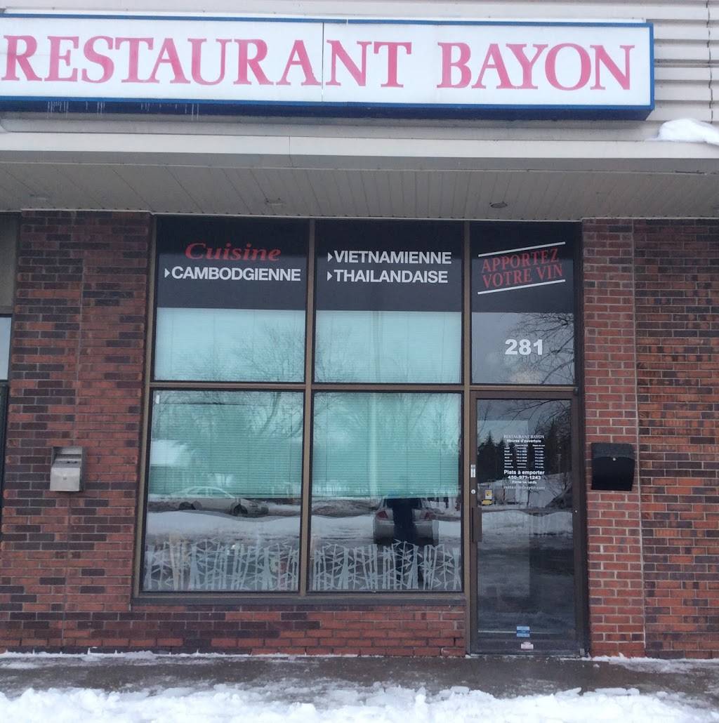 Restaurant Bayon | restaurant | 281 Boul Labelle, Rosemère, QC J7A 2H3, Canada | 4509711243 OR +1 450-971-1243