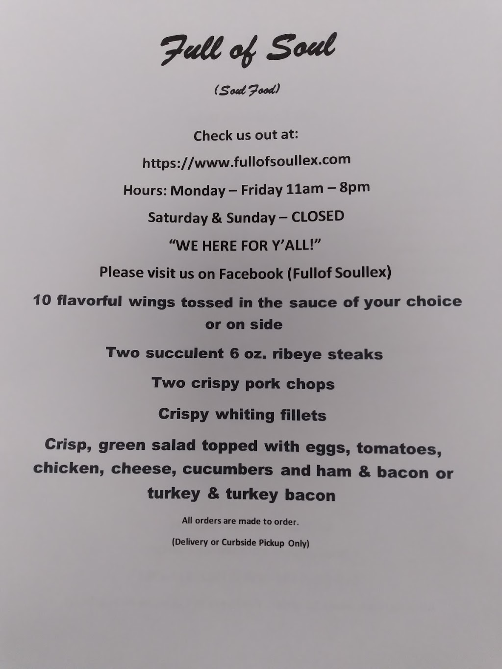 Full of Soul | restaurant | 428 Southland Dr, Lexington, KY 40503, USA | 8594894858 OR +1 859-489-4858