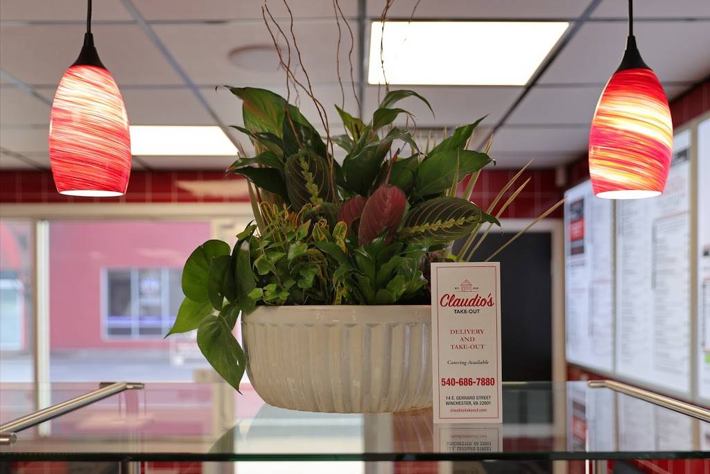 Claudios Take-Out | meal takeaway | 14 E Gerrard St, Winchester, VA 22601, USA | 5406867880 OR +1 540-686-7880