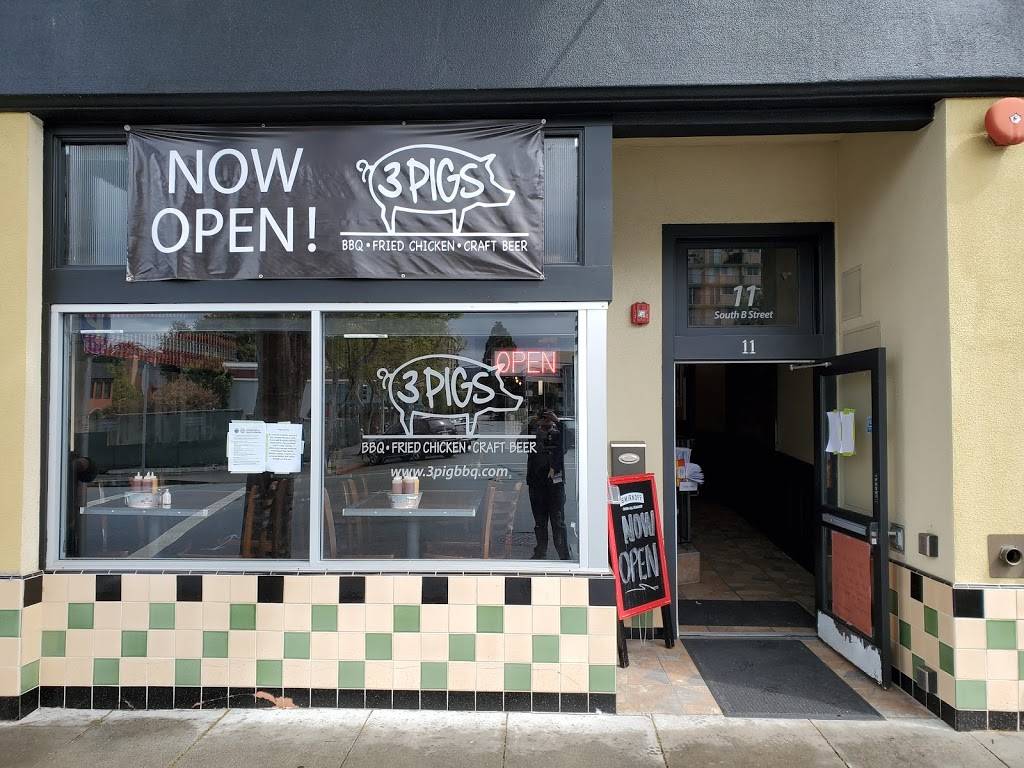 3 Pigs BBQ | restaurant | 11 S B St, San Mateo, CA 94401, USA | 6503896389 OR +1 650-389-6389