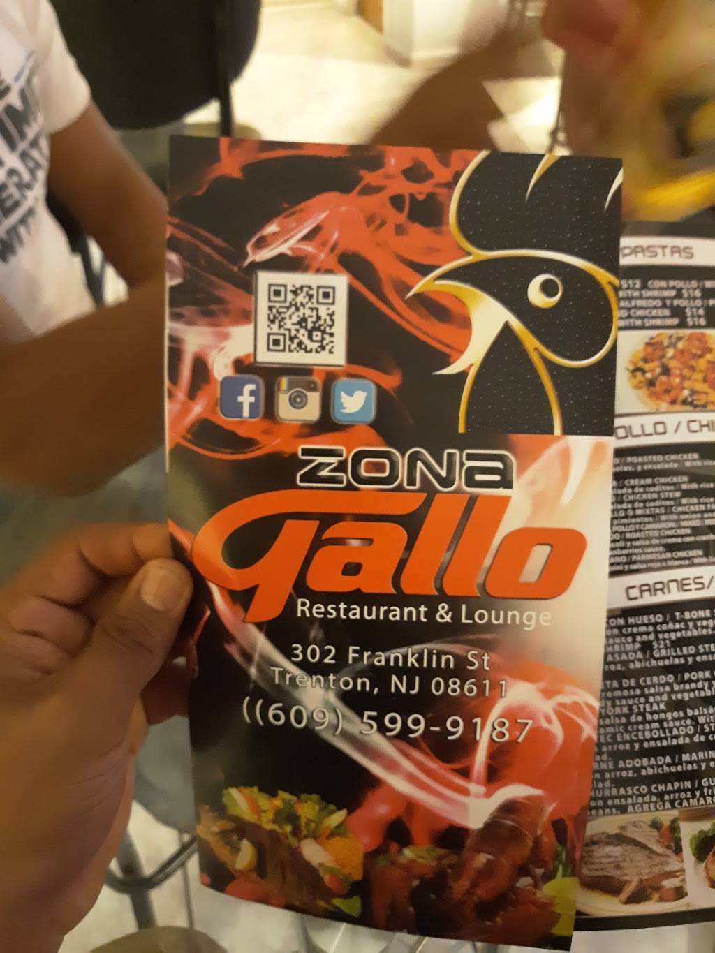 Zona Gallo | restaurant | 302-304 Franklin St, Trenton, NJ 08611, USA | 6095998828 OR +1 609-599-8828