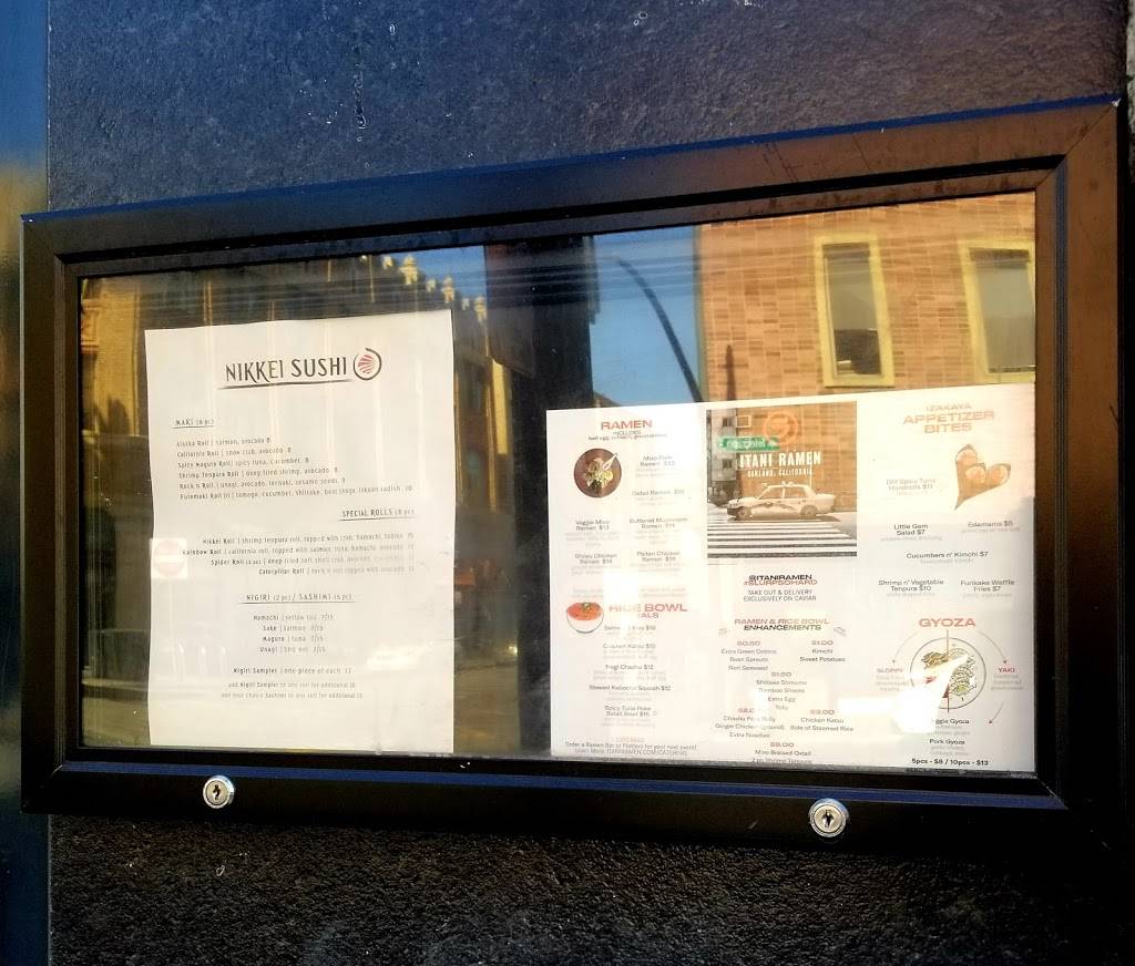 Nikkei Sushi | meal takeaway | 1736 Telegraph Ave, Oakland, CA 94612, USA | 5107887489 OR +1 510-788-7489