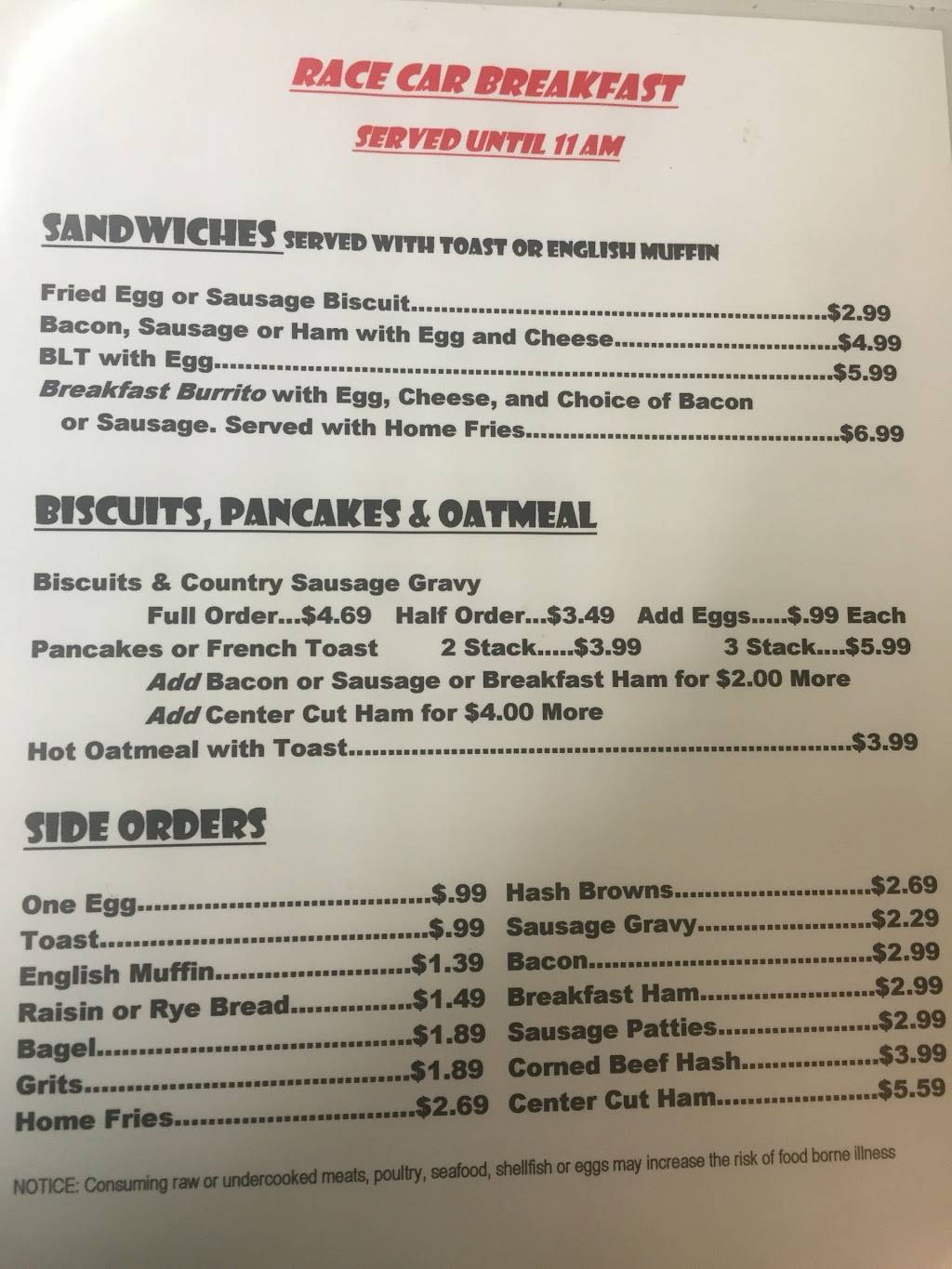 Race Car Diner | restaurant | 25641 Monroe St, Astatula, FL 34705, USA | 3522536940 OR +1 352-253-6940