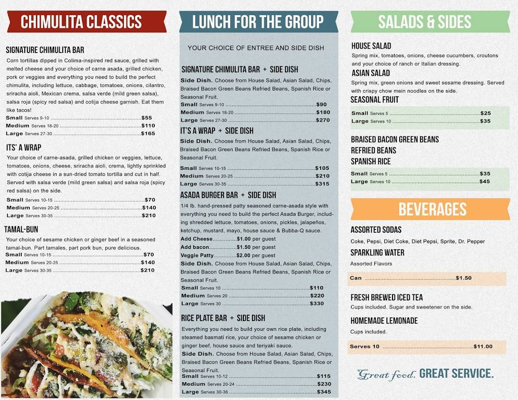 Chimulita Gourmet Grub | restaurant | 1766 Monte Diablo Ave, Stockton, CA 95203, USA | 2095600333 OR +1 209-560-0333