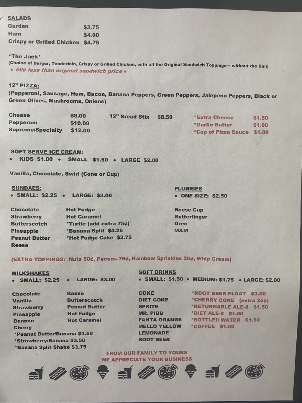 Menifee County Frosty Freeze | restaurant | 1085 Main St, Frenchburg, KY 40322, USA | 6067683121 OR +1 606-768-3121