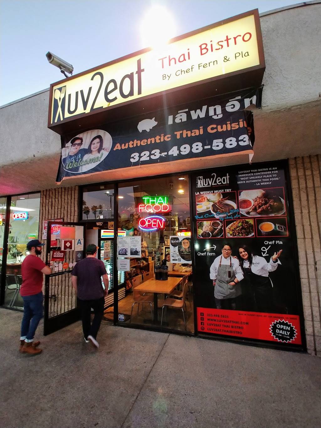 Luv2eat Thai Bistro | restaurant | 6660 Sunset Boulevard P, Los Angeles, CA 90028, USA | 3234985835 OR +1 323-498-5835