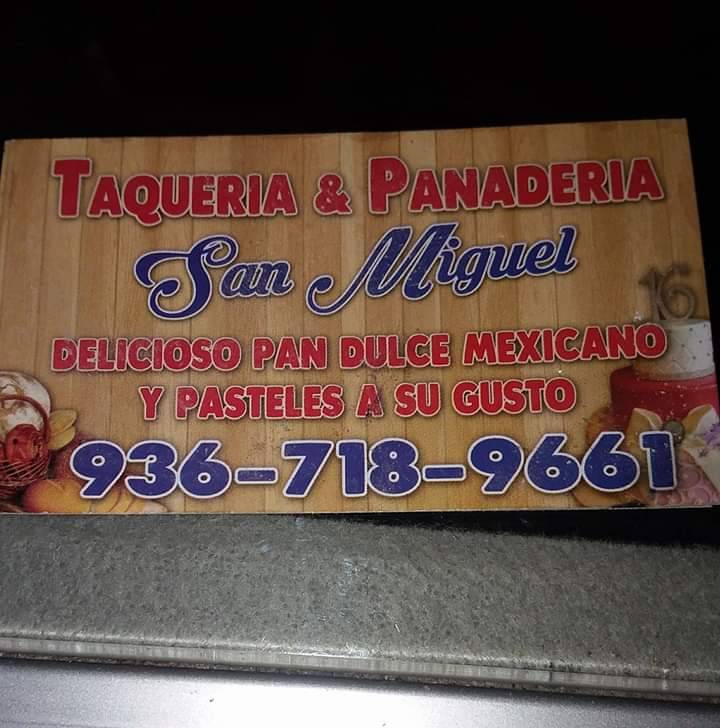 Taqueria Y Panaderia San Miguel | restaurant | Cleveland, TX 77327, USA | 9367189661 OR +1 936-718-9661