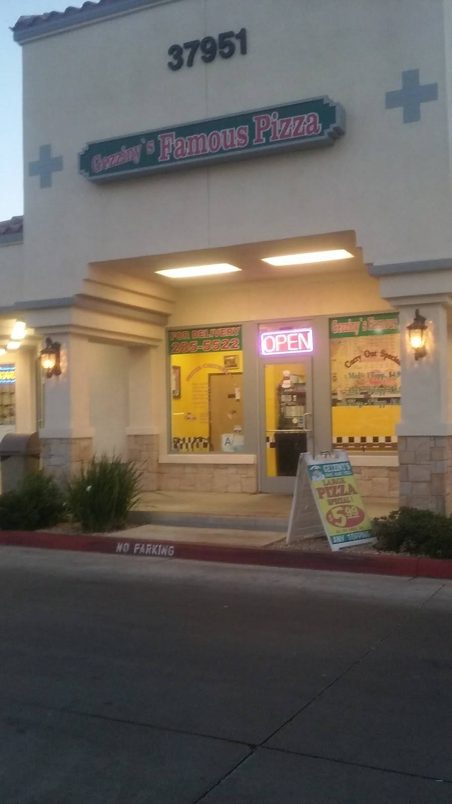 Gezzinys Famous Pizza | restaurant | 37951 47th St E, Palmdale, CA 93552, USA | 6612855522 OR +1 661-285-5522