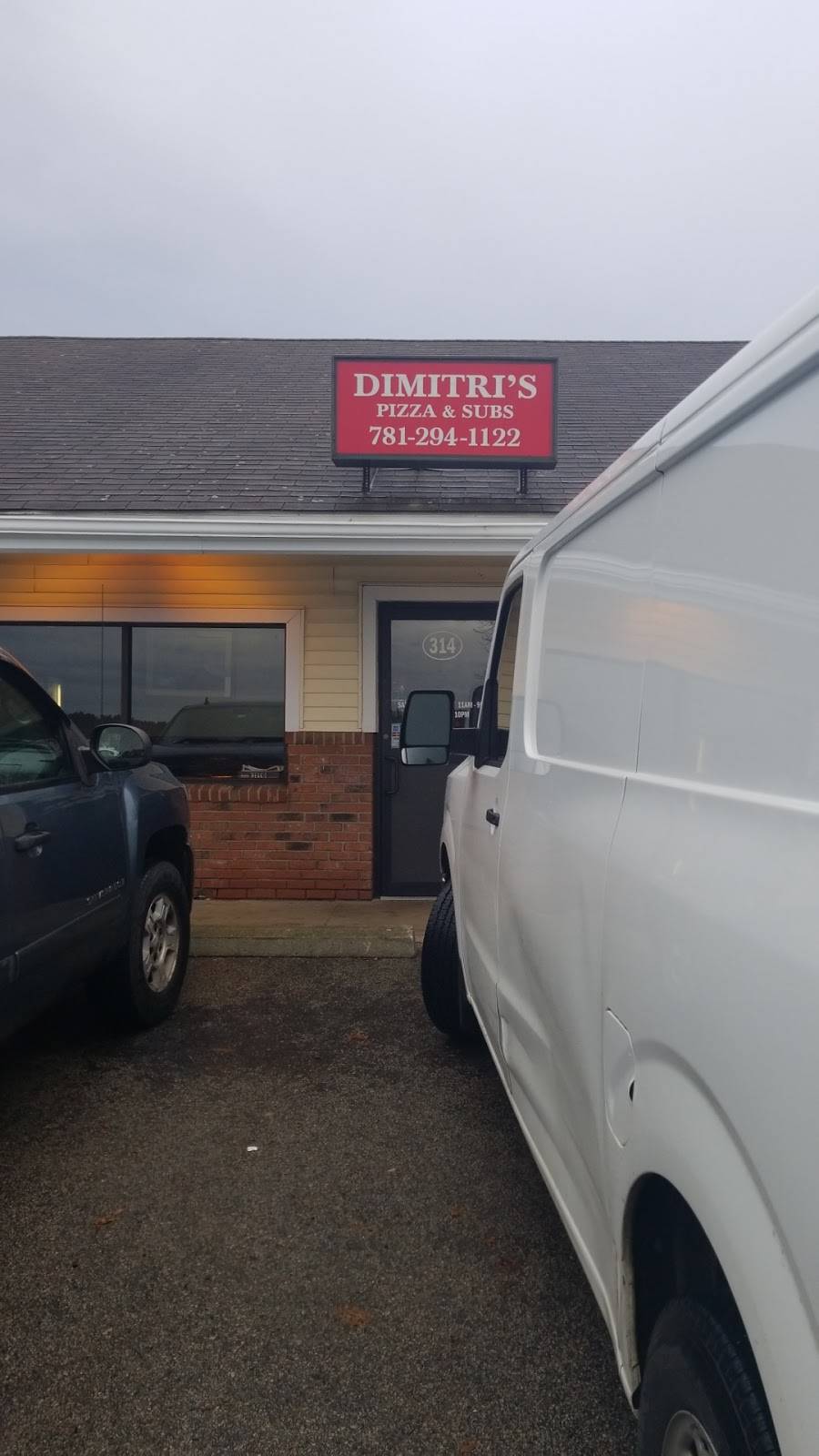 Dimitris Pizza and Subs | restaurant | 314 Mattakeesett St, Pembroke, MA 02359, USA | 7812941122 OR +1 781-294-1122