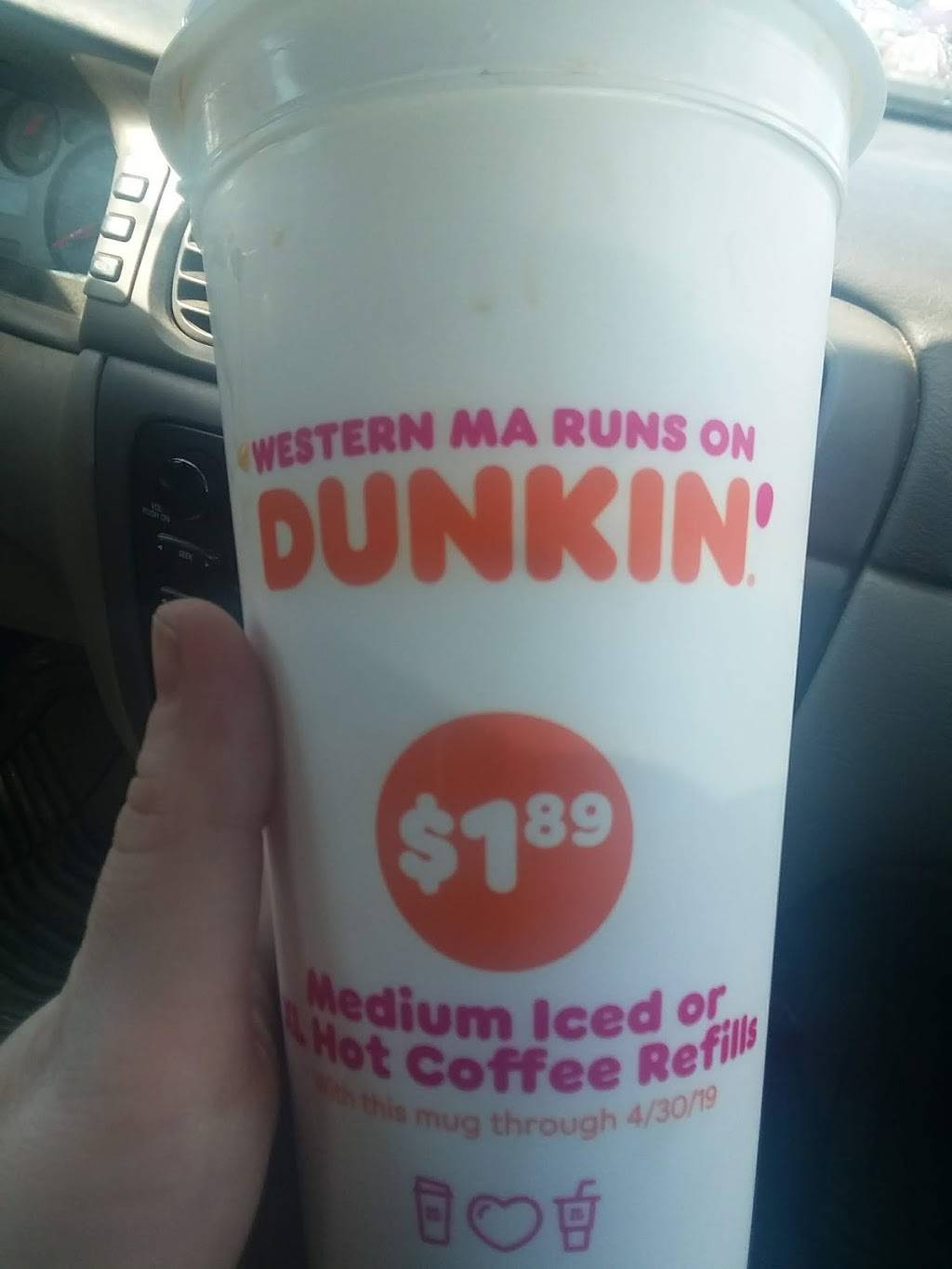 Dunkin | bakery | 20 Southwick Rd, Westfield, MA 01085, USA | 4135626284 OR +1 413-562-6284