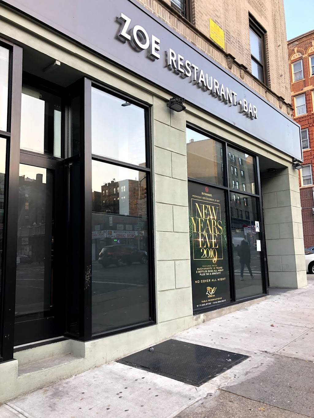 Zoe | restaurant | 1559 St Nicholas Ave, New York, NY 10040, USA | 9172658730 OR +1 917-265-8730