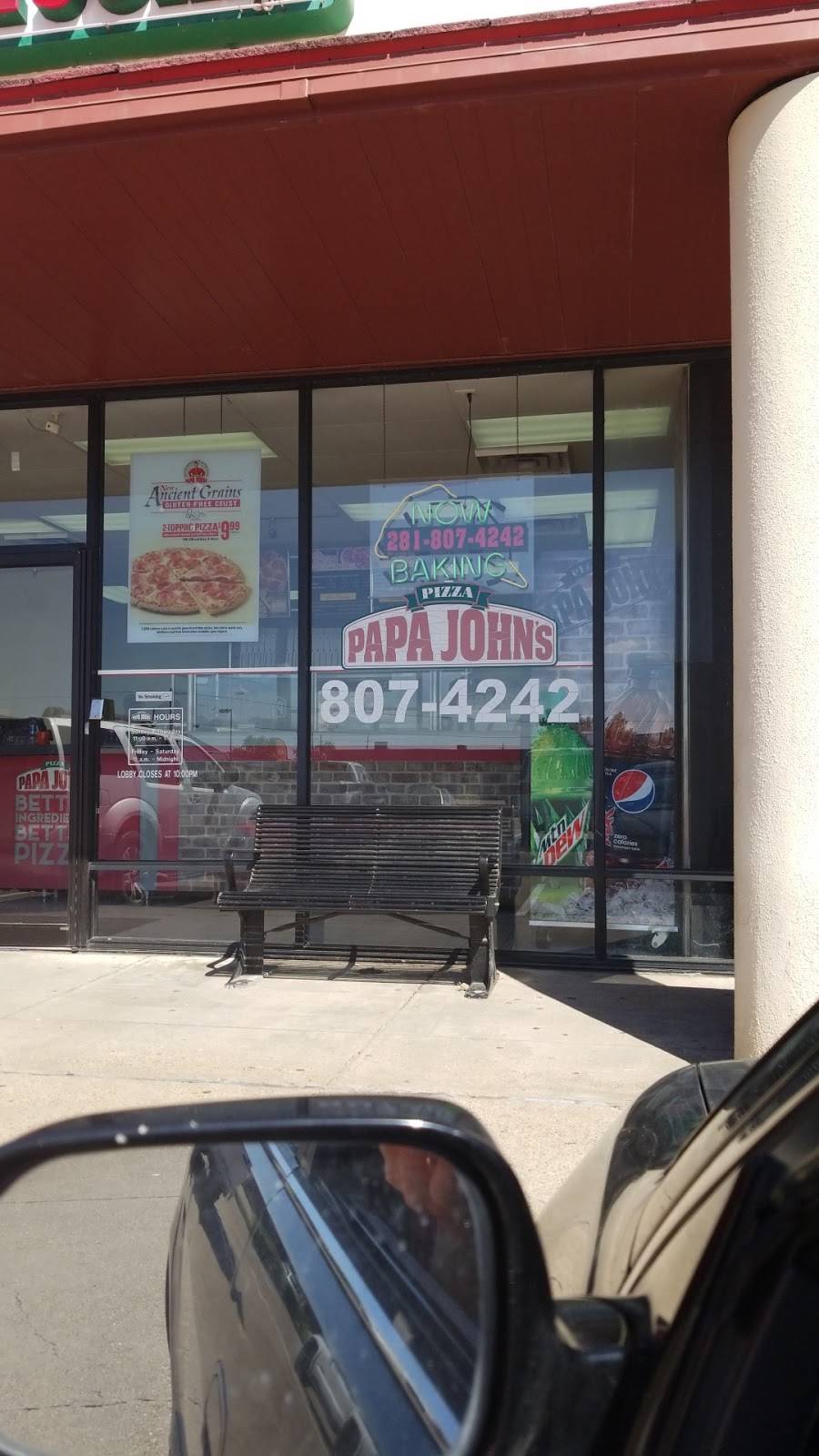 Papa Johns Pizza | restaurant | 9110 Jones Rd #133, Houston, TX 77065, USA | 2818074242 OR +1 281-807-4242