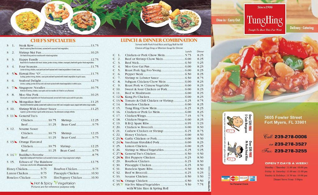 Tung Hing | meal delivery | 3605 Fowler St, Fort Myers, FL 33901, USA | 2392780006 OR +1 239-278-0006