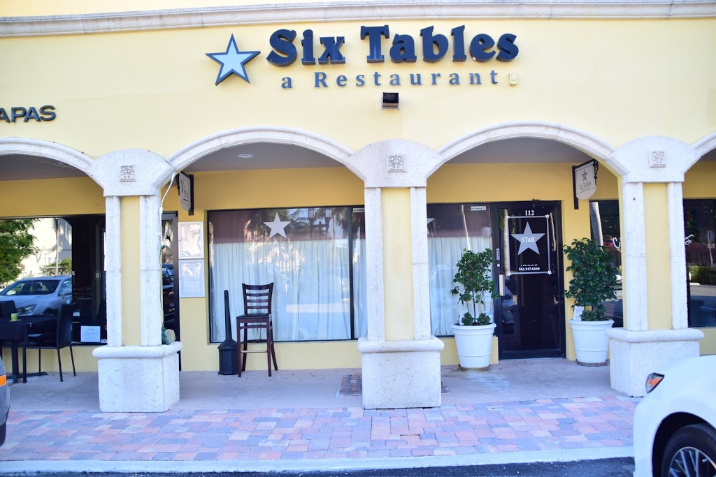 Six Tables a Restaurant | restaurant | 112 NE 2nd St, Mizner Plaza Shopping Center, Boca Raton, FL 33432, USA | 5613476260 OR +1 561-347-6260