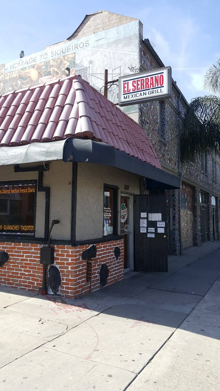 El Serrano Mexican Gril | restaurant | 3818 East Cesar E Chavez Avenue, Los Angeles, CA 90063, USA | 3235309085 OR +1 323-530-9085
