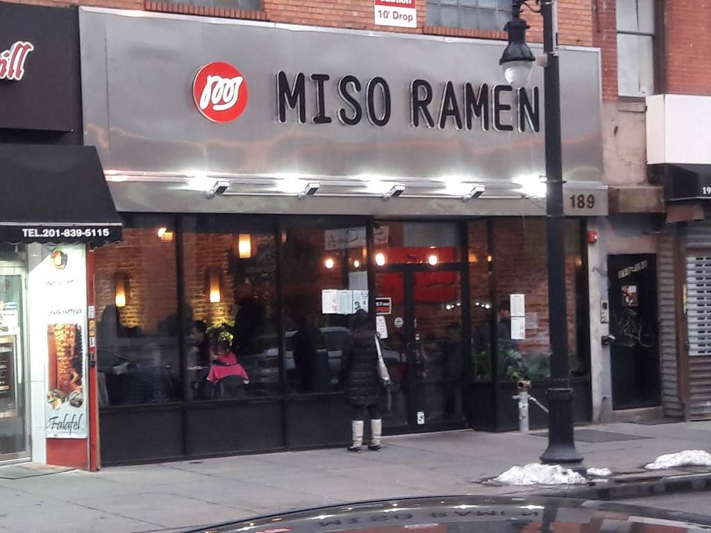 Miso Ramen | restaurant | 189 Newark Ave, Jersey City, NJ 07302, USA | 2013338634 OR +1 201-333-8634