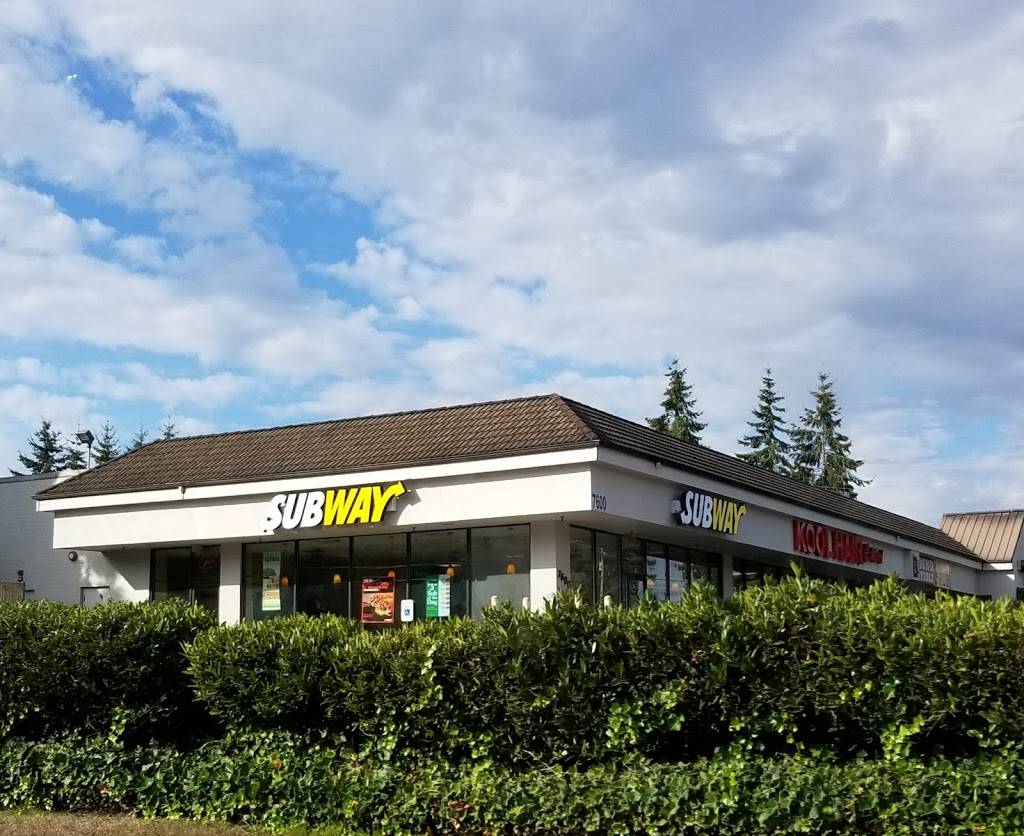 Subway | meal takeaway | 7600 196th Ave SW Suite 100, Lynnwood, WA 98036, USA | 4257711127 OR +1 425-771-1127