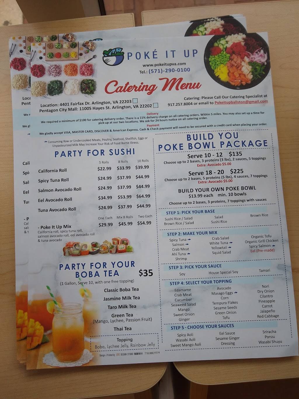 Poké It Up | restaurant | 4401 Fairfax Dr Suite 103, Arlington, VA 22203, USA | 5712900100 OR +1 571-290-0100