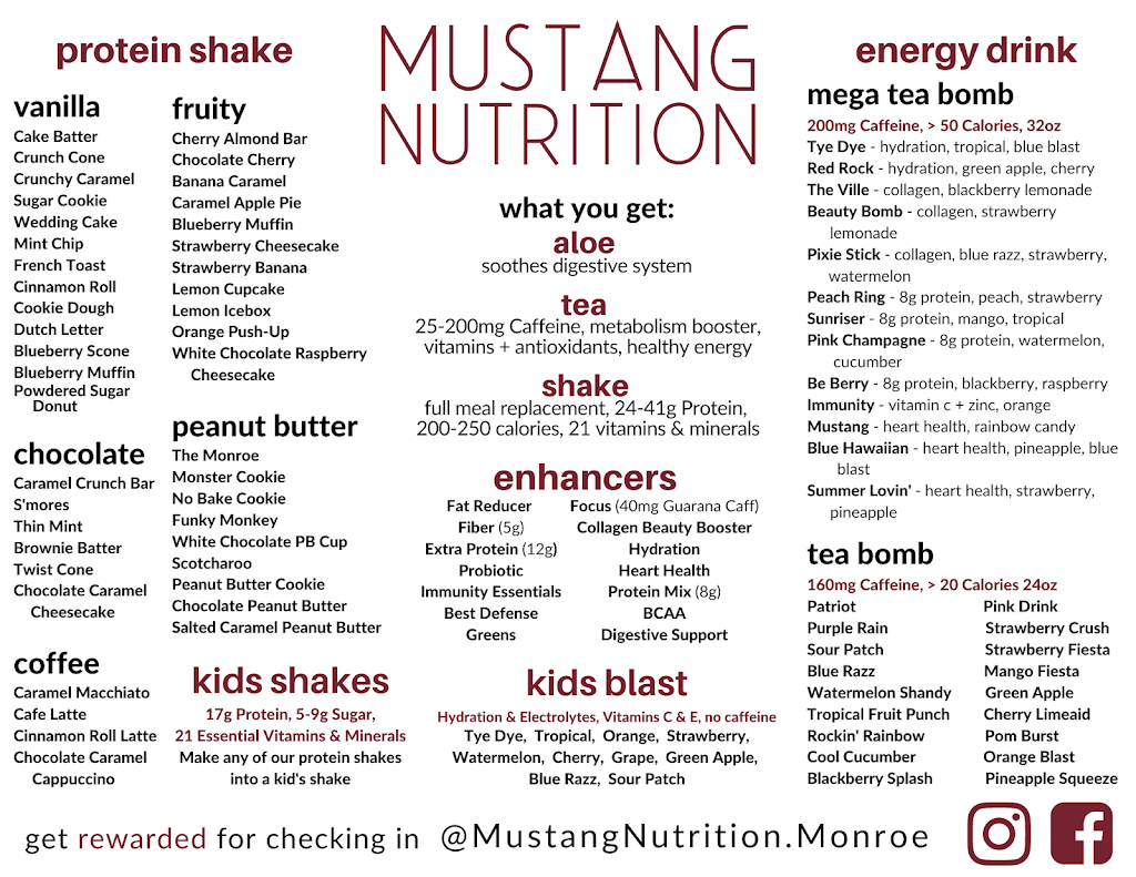 Mustang Nutrition | restaurant | 102 N Commerce St, Monroe, IA 50170, USA | 5159859249 OR +1 515-985-9249