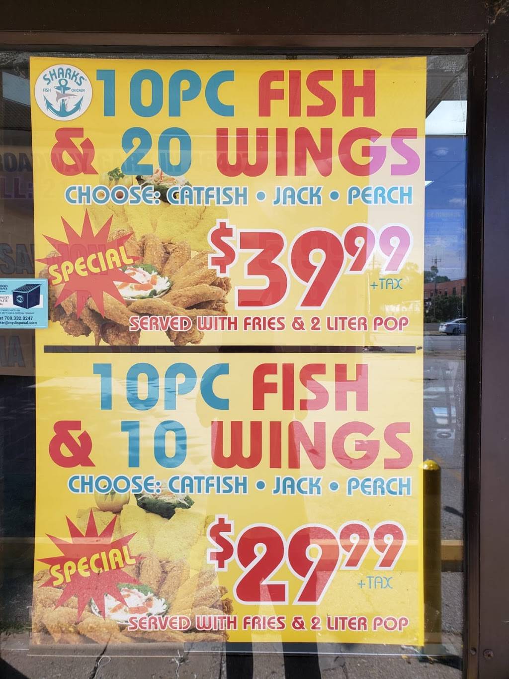 Sharks fish&chicken | restaurant | 1200 Broadway, Gary, IN 46407, USA | 2198889359 OR +1 219-888-9359