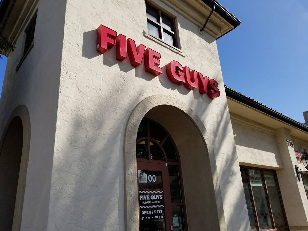 Five Guys | meal takeaway | 775 Cochrane Rd, Morgan Hill, CA 95037, USA | 4087769800 OR +1 408-776-9800
