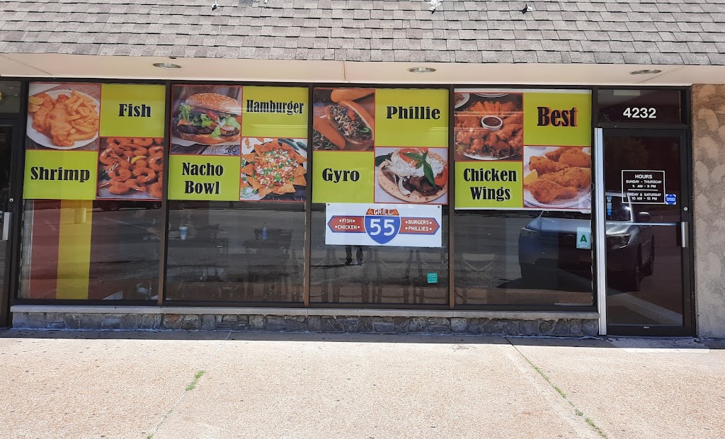 Grill 55 | restaurant | 4232 S Broadway, St. Louis, MO 63111, USA | 3142505550 OR +1 314-250-5550