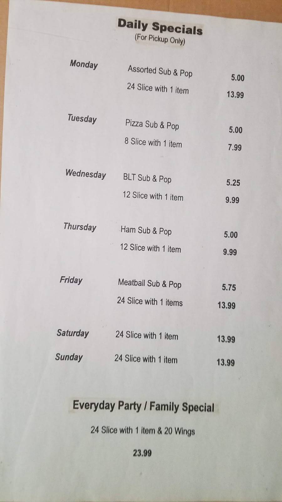 Italian Pizza and Subs | restaurant | 1578 Niagara Stone Rd, Virgil, ON L0S 1T0, Canada | 9054681200 OR +1 905-468-1200