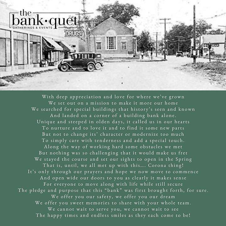 The Bankquet | restaurant | 101 E Main St, Griffith, IN 46319, USA | 2193132051 OR +1 219-313-2051