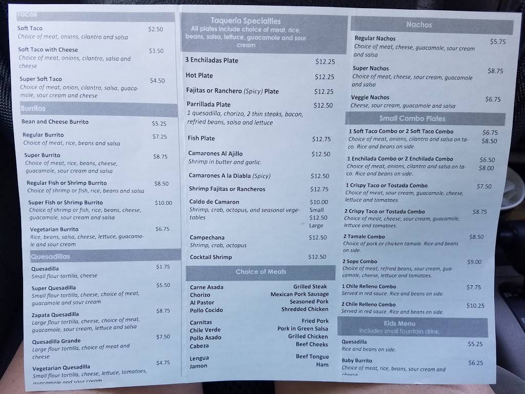 Taqueria Zapata | restaurant | 39459 Fremont Blvd, Fremont, CA 94538, USA | 5107700526 OR +1 510-770-0526