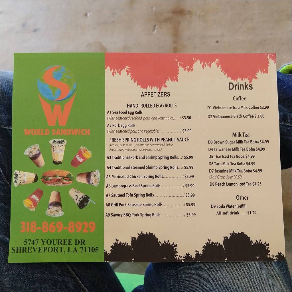 World Sandwhich | restaurant | 5747 Youree Dr, Shreveport, LA 71105, USA | 3188698929 OR +1 318-869-8929
