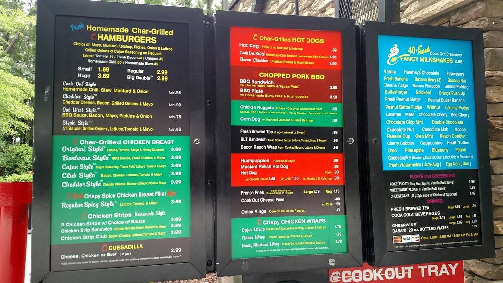 Cook Out | restaurant | 715 S College Rd, Wilmington, NC 28403, USA | 9103992656 OR +1 910-399-2656