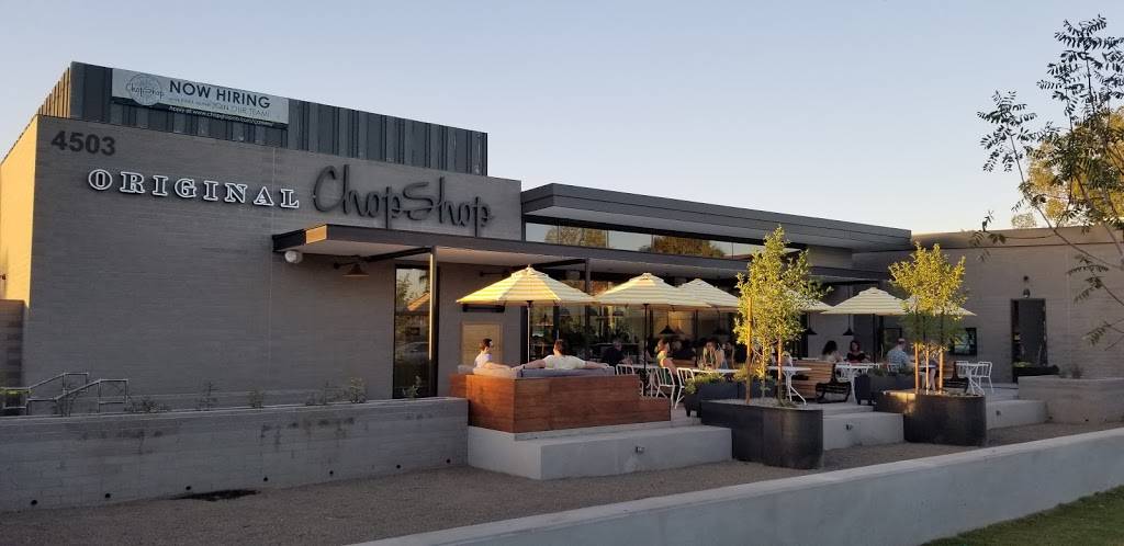 Original ChopShop | restaurant | 4503 N 32nd St, Phoenix, AZ 85016, USA | 4805654358 OR +1 480-565-4358