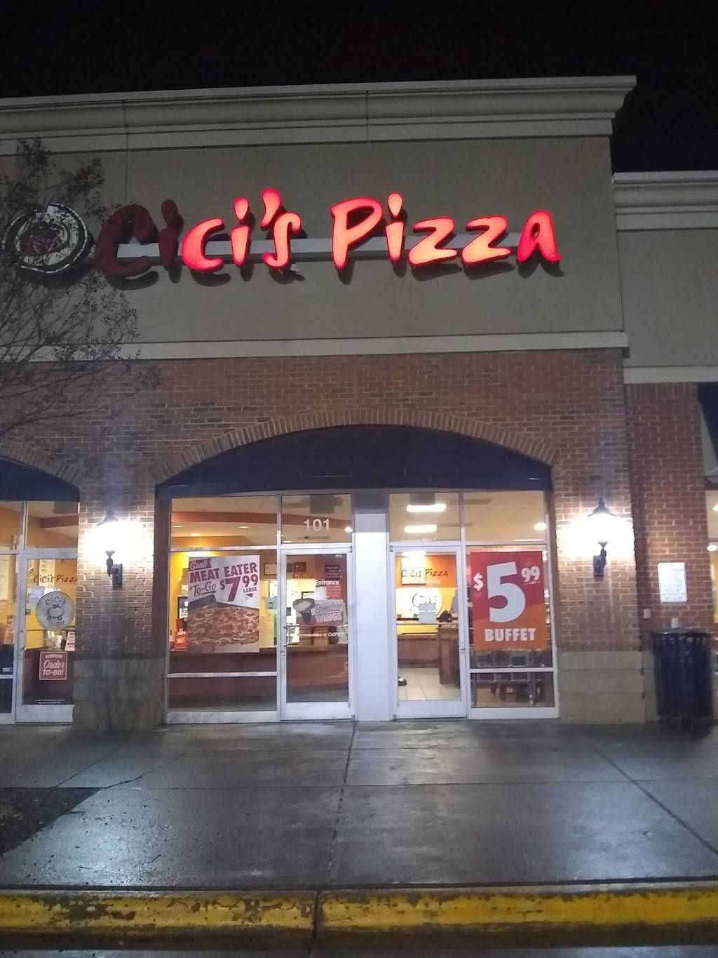 Cicis | restaurant | 12516-101 Capital Blvd, Wake Forest, NC 27587, USA | 9195561911 OR +1 919-556-1911