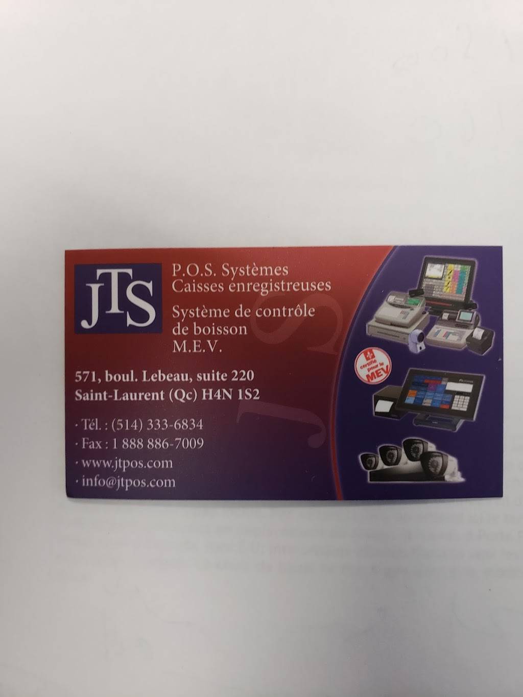 JTS POS SYSTÈME | restaurant | 571 Boulevard Lebeau, Saint-Laurent, QC H4N 1S2, Canada | 5143336834 OR +1 514-333-6834