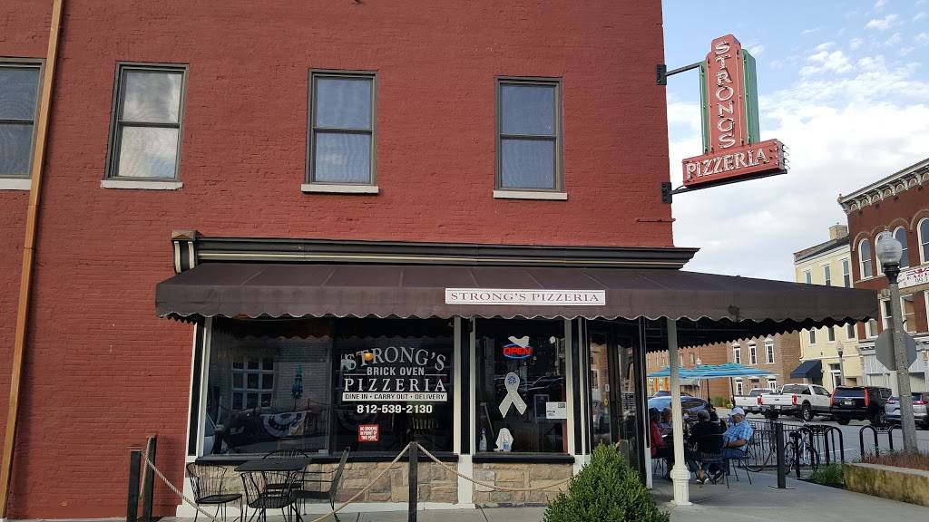 Strongs Brick Oven Pizzeria; Lawrenceburg | restaurant | 1 E High St, Lawrenceburg, IN 47025, USA | 8125392130 OR +1 812-539-2130