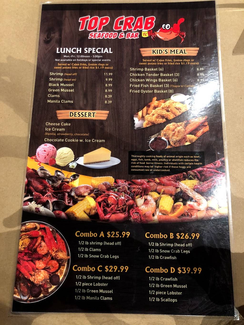 Top Crab | restaurant | 1347 Augusta W Pkwy, Augusta, GA 30909, USA | 7068555828 OR +1 706-855-5828