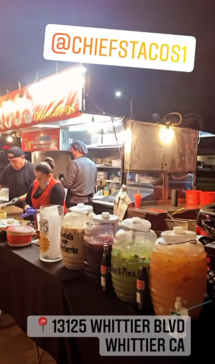 Chiefs Tacos truck | restaurant | 13125 Whittier Blvd, Whittier, CA 90602, USA | 5623251099 OR +1 562-325-1099