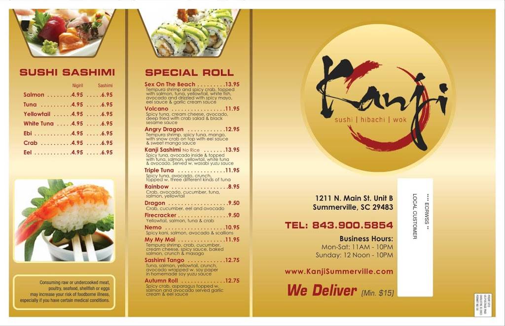 Kanji Sushi Hibachi West Ashley | restaurant | 1300 Savannah Hwy Unit 1, Charleston, SC 29407, USA | 8437666669 OR +1 843-766-6669