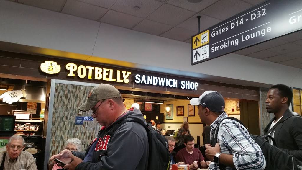 Potbelly Sandwich Shop | restaurant | Dulles Intl Airport - Terminal D Room DM-200A, Building 2472 Dulles VA US 20166, Main Terminal, Saarinen Cir, Dulles, VA 20166, USA | 7035526025 OR +1 703-552-6025