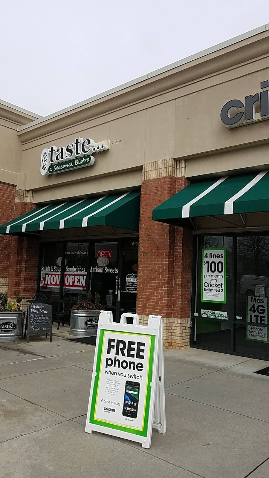 Taste... a seasonal Bistro | restaurant | 8465 Holcomb Bridge Rd suite 610, Johns Creek, GA 30022, USA | 7702840805 OR +1 770-284-0805