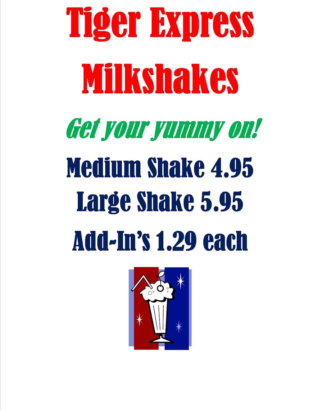 Tiger Express Milkshakes | restaurant | 410 Ouachita St, Arkadelphia, AR 71923, USA | 8702454193 OR +1 870-245-4193