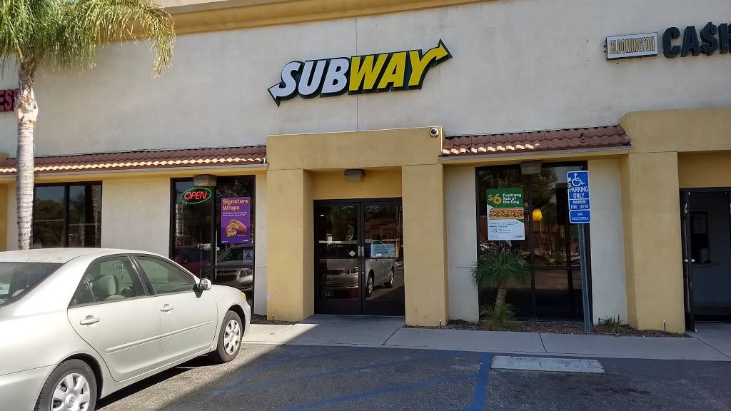 Subway | restaurant | 18790 Valley Blvd B, Bloomington, CA 92316, USA | 9098731830 OR +1 909-873-1830